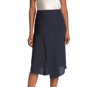 Vince Wrap Navy Blue Skirt Size 10